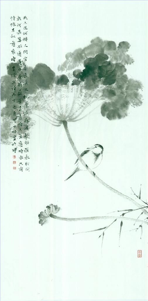 Chen Zhonglin's Contemporary Chinese Painting - Painting  of Flowers and Birds in Traditional Chinese Style 2